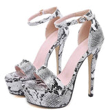Platform High Heels Sandals Summer Ankle Strap Open Toe Gladiator Party Dress Women Shoes