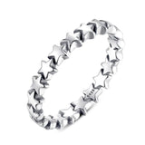 Women's Star 925 Sterling Silver Finger Ring For Wedding | Party | Anniversary