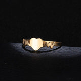 Women's Gold/Silver Heart Shaped Ring - Kalsord