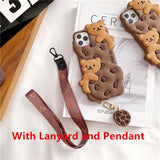 #2 Cute Chocolate Bear Cookies Soft Phone Case/Cover For iPhone
