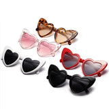 Women's Gradient Love | Heart Glitter Frame Cat Eye Sunglasses