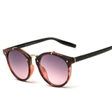 Women's UV400 Gradient Round Vintage Designer Sunglasses