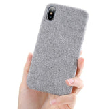 Luxury Cloth Texture TPU Silicone Case For iPhone 7 6 X XS MAX  8 6 6s 7 plus