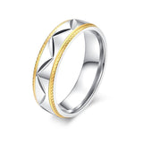 Women's Carved Stainless Steel Ring