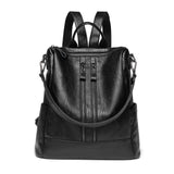 Women's Vintage PU Leather Backpack
