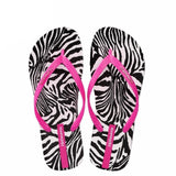 Women's Zebra Design Flip Flop