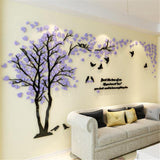 Large Size Tree Acrylic Decorative 3D Wall Sticker DIY Art Living Room Background Home Decor
