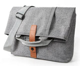 Men's Casual Grey Lightweight Oxford Crossbody Small Messenger Shoulder Bag Fits 9.7in iPad