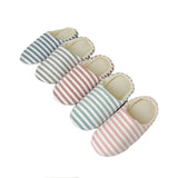 Women's Striped Cotton SlipperSlippers - Kalsord