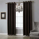 Grey | Coffee | Brown Blackout Curtains For Living Room | Bedroom Window - Kalsord