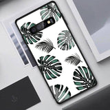 Gradient Heart Space Flowers Animal Planet Stars Tempered Glass Case/Cover For Samsung Galaxy Phone