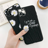 Soft Sand Textured Daisy Floral Pattern | Quote Phone Case For iPhone 11 Pro Max X XR Xs Max 6 6s 7 8 Pluscases - Kalsord