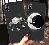Funny Galaxy | Moon | Stars Phone Case For iPhone X XR XS Max 7 8 6 6s Plus 5 5s SE