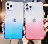 Colorful Clear Gradient Glitter Phone Case For iPhone 11 Pro Max X XS XR Xs Max 7 8 6 6s Plus Soft Cover
