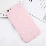 Simple Polka Dot Phone Case For iPhone 6 6s Plus XS Max XR X 8 7 Plus 5 S SE