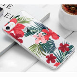 Nature | Floral Silicone Case For iPhone 6 6s 7 8 Plus 5s 6 7 8 Plus X