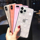 Luxury Transparent | Colored Diamond Soft Silicone/ Tpu Phone Case For iPhone 11 6 6s 7 8 Plus X Xs XR Xs Max