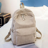 Women's Corduroy Fabric Backpack- 6 Colors - Kalsord