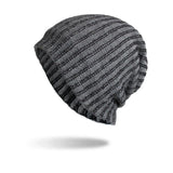 Vertically Striped Winter Beanie- 5 Colours