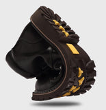 Men's Stylish Leather Boot- Brown, Black, Khaki - Kalsord
