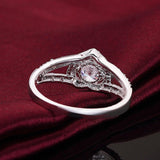 Women's Exquisite Silver Heart-shaped Zircon RingRings - Kalsord