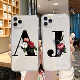 Custom Name Initials/Alphabet Letter Phone Case/Cover For iPhone