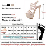 Super High 16cm Women's Open Toe | Gladiator High Heels Sandals - Kalsord