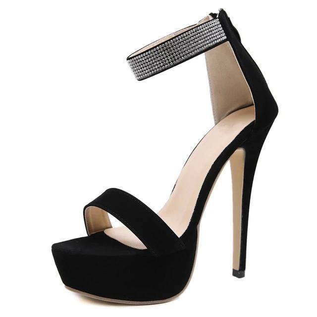 Platform High Heels Sandals Summer Ankle Strap Open Toe Gladiator Party Dress Women Shoes - Kalsord