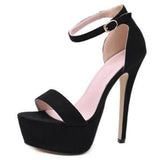 Platform High Heels Sandals Summer Ankle Strap Open Toe Gladiator Party Dress Women Shoes - Kalsord