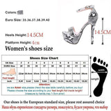 Platform High Heels Sandals Summer Ankle Strap Open Toe Gladiator Party Dress Women Shoes - Kalsord