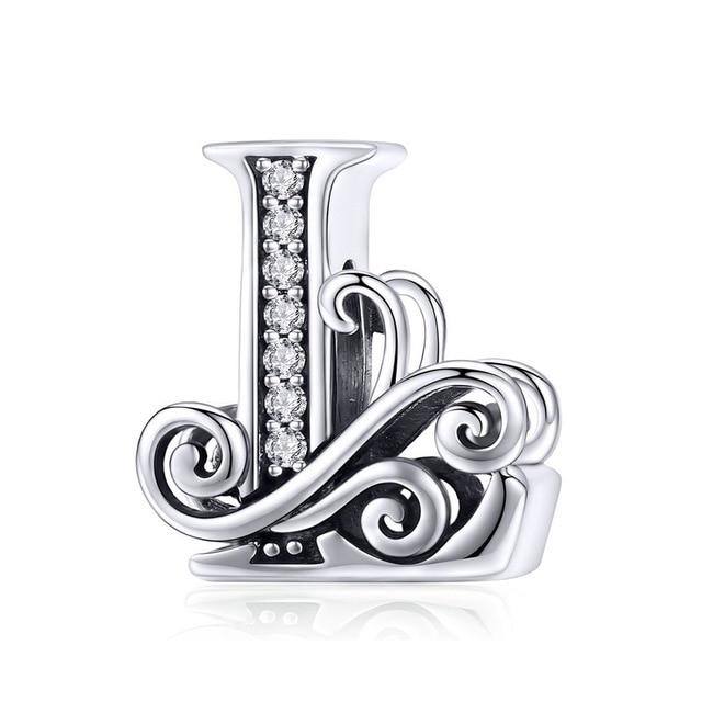 Women's Custom Alphabets | Name A to Z 925 Sterling Silver Jewelry - Kalsord