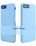 Shockproof Plain Colored Phone Case For iphone 6 6s 7 8 6 6S Plus 8cases - Kalsord