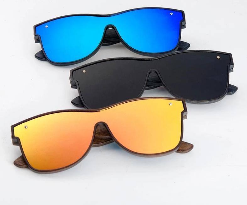 Wooden Square Polarized UV400 Sunglasses | Driving Eye wear w/ Gift Boxsunglasses - Kalsord
