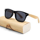 Wooden Frame Retro Sunglasses