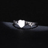 Women's Gold/Silver Heart Shaped Ring - Kalsord