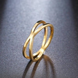 Trendy Bohemian Vintage Cross Gold/Silver Ring for Women - Kalsord
