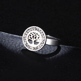 Custom/Personalized Crystal Gem Tree Shaped Ring For Women - Kalsord