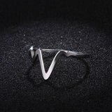 V Shaped Design Ring For Women Gold / Silver - Kalsord