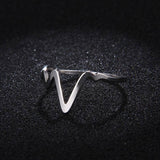 V Shaped Design Ring For Women Gold / Silver - Kalsord