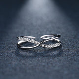 Silver Plated Adjustable Ring For Womenrings - Kalsord