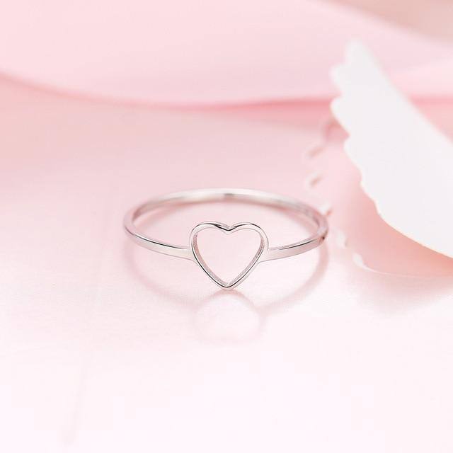 Heart Shaped Gold/Silver Ring For Woman - Kalsord