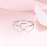 Heart Shaped Gold/Silver Ring For Woman - Kalsord