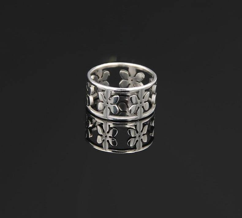 Flower Petals Stainless Steel Ring For Women - Kalsord