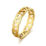Beautiful Hollow Pattern Gold/Silver Ring For Women - Kalsord