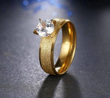 Sequin Glitter Custom/Personalized Zircon Ring For Women - Kalsord