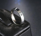 Simple Cubic Zircon Fashion Jewelry Stainless Steel Ring For Women- Gold/Silver - Kalsord