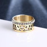 Women's Hollow Design Zircon RingRings - Kalsord