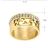 Women's Hollow Design Zircon RingRings - Kalsord