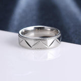 Women's Carved Stainless Steel RingRings - Kalsord