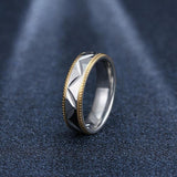 Women's Carved Stainless Steel RingRings - Kalsord